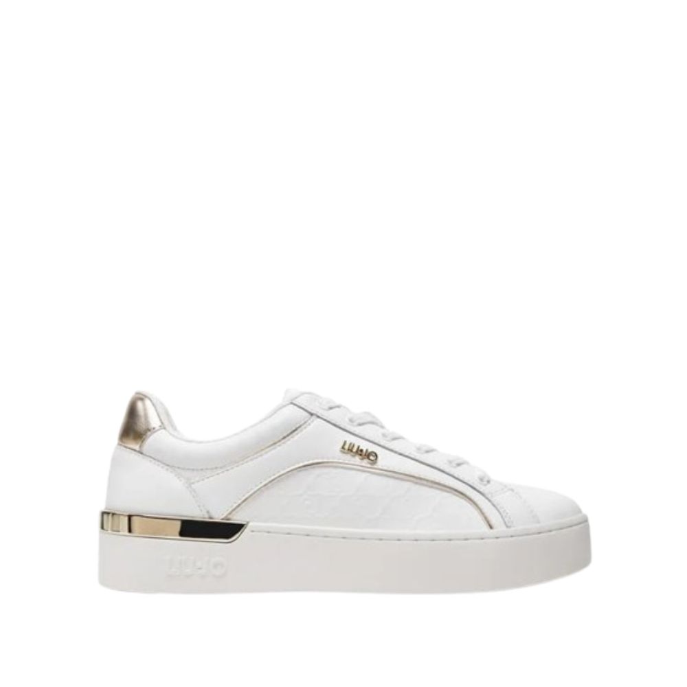 LIU JO SILVIA WOMEN WHITE LEATHER SNEAKERS